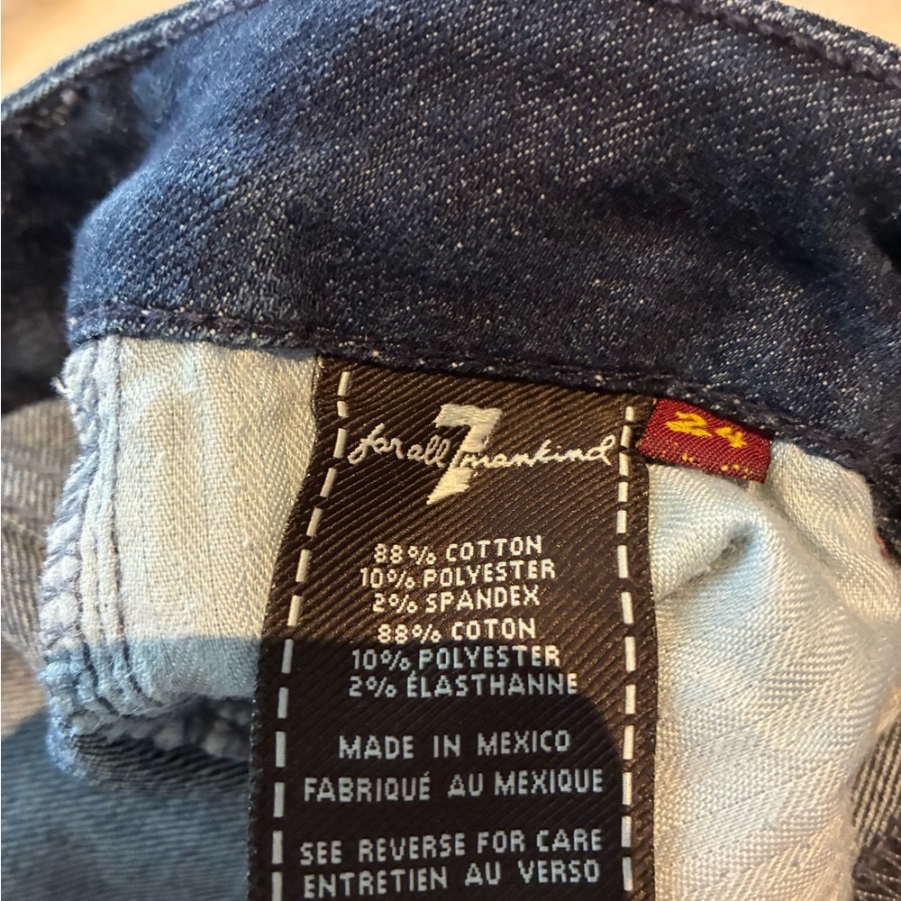 7 For All Mankind Dark Blue A Pocket Jeans - Picture 5 of 5